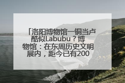 洛阳博物馆一铜当卢酷似Labubu？博物馆：在东周历史文明展内，距今已有2000多年历史