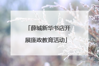 薛城新华书店开展廉政教育活动