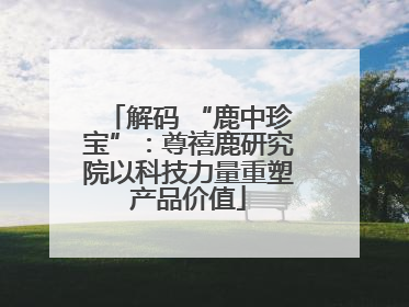 解码 “鹿中珍宝”：尊禧鹿研究院以科技力量重塑产品价值