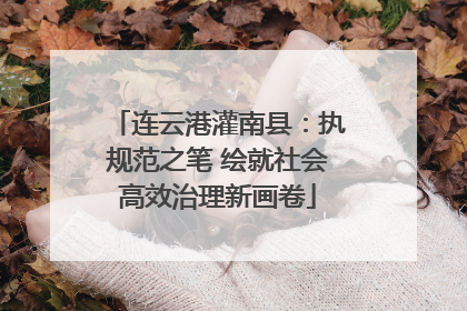 连云港灌南县：执规范之笔 绘就社会高效治理新画卷