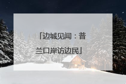 边城见闻：普兰口岸访边民