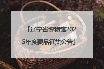 辽宁省博物馆2025年度藏品征集公告