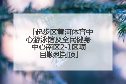 起步区黄河体育中心游泳馆及全民健身中心南区2-1区项目顺利封顶