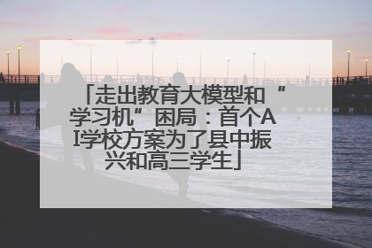 走出教育大模型和“学习机”困局：首个AI学校方案为了县中振兴和高三学生