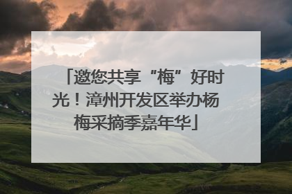邀您共享“梅”好时光！漳州开发区举办杨梅采摘季嘉年华