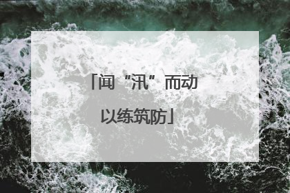 闻“汛”而动 以练筑防