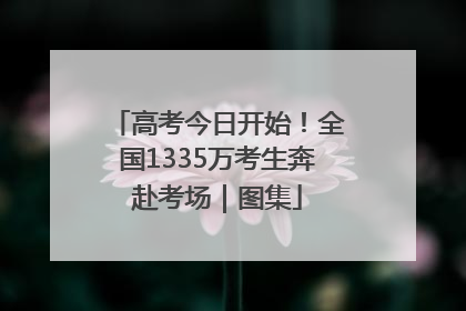 高考今日开始！全国1335万考生奔赴考场｜图集