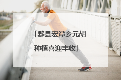 黟县宏潭乡元胡种植喜迎丰收