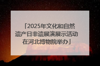 2025年文化和自然遗产日非遗展演展示活动在河北博物院举办