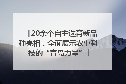 20余个自主选育新品种亮相，全面展示农业科技的“青岛力量”