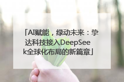 AI赋能，绿动未来：挚达科技接入DeepSeek全球化布局的新篇章
