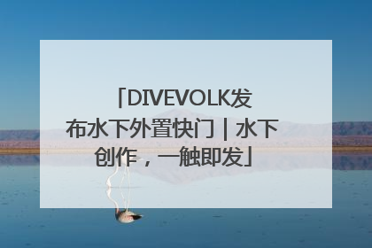 DIVEVOLK发布水下外置快门｜水下创作，一触即发