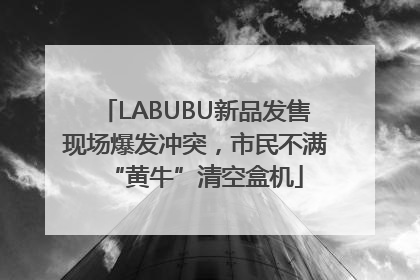 LABUBU新品发售现场爆发冲突，市民不满“黄牛”清空盒机