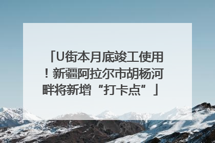 U街本月底竣工使用！新疆阿拉尔市胡杨河畔将新增“打卡点”